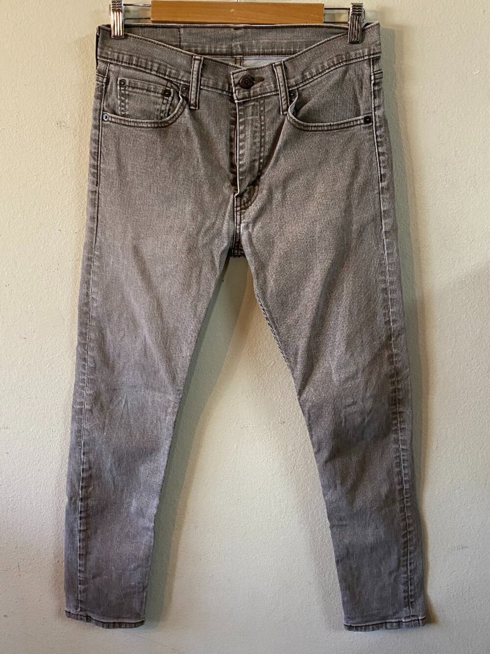 LEVI'S SIZE 30" GRAY 512 SLIM TAPER FIT JEANS
